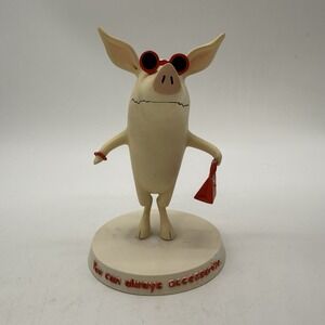 Olivia the Pig Resin Figurine You Can Always Accessorize Opera Westland Repaired